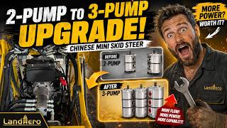 Upgrade Your Chinese  Mini Skid Steer from 2 Pumps to 3 Pumps 🔧