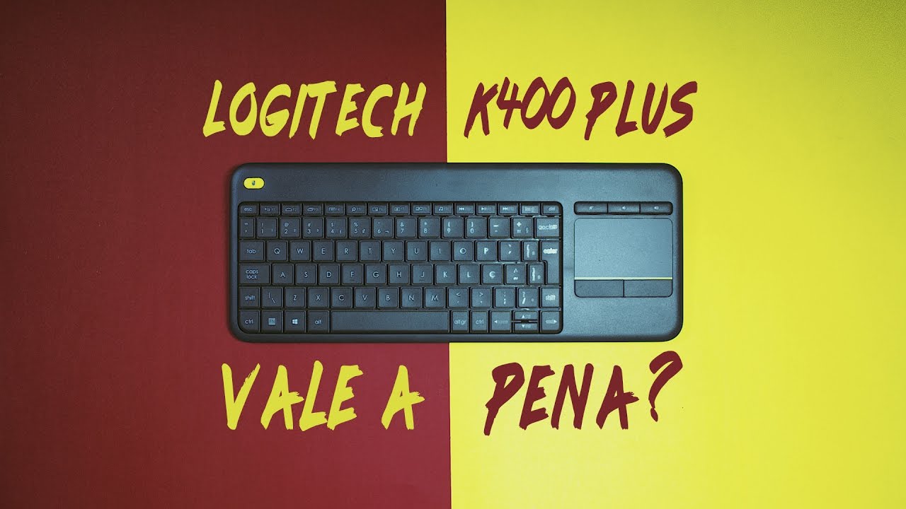 Miniatura da avaliação em vídeo de Teclado sem fio Logitech K400 Plus com Touchpad integrado