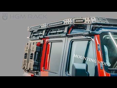 HGM-Rack sideboards mounting video Ineos Grenadier