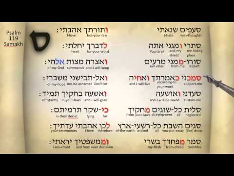 Tehillim (Psalm) 119 Samexh ס