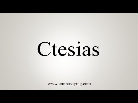 How To Say Ctesias