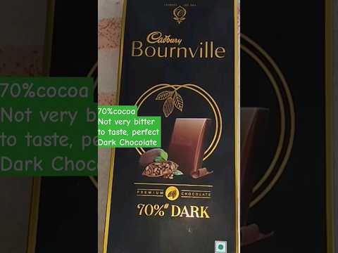 #unboxing Cadbury Bournville 70% cocoa Dark Chocolate Rupees 100 for 80 grams #chocolate #shorts