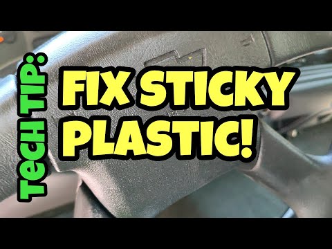Sticky old plastic. How to make them like new again with what you probably already have.
