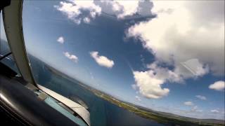 preview picture of video 'Landing at Isle of Man on 05/07/2014'