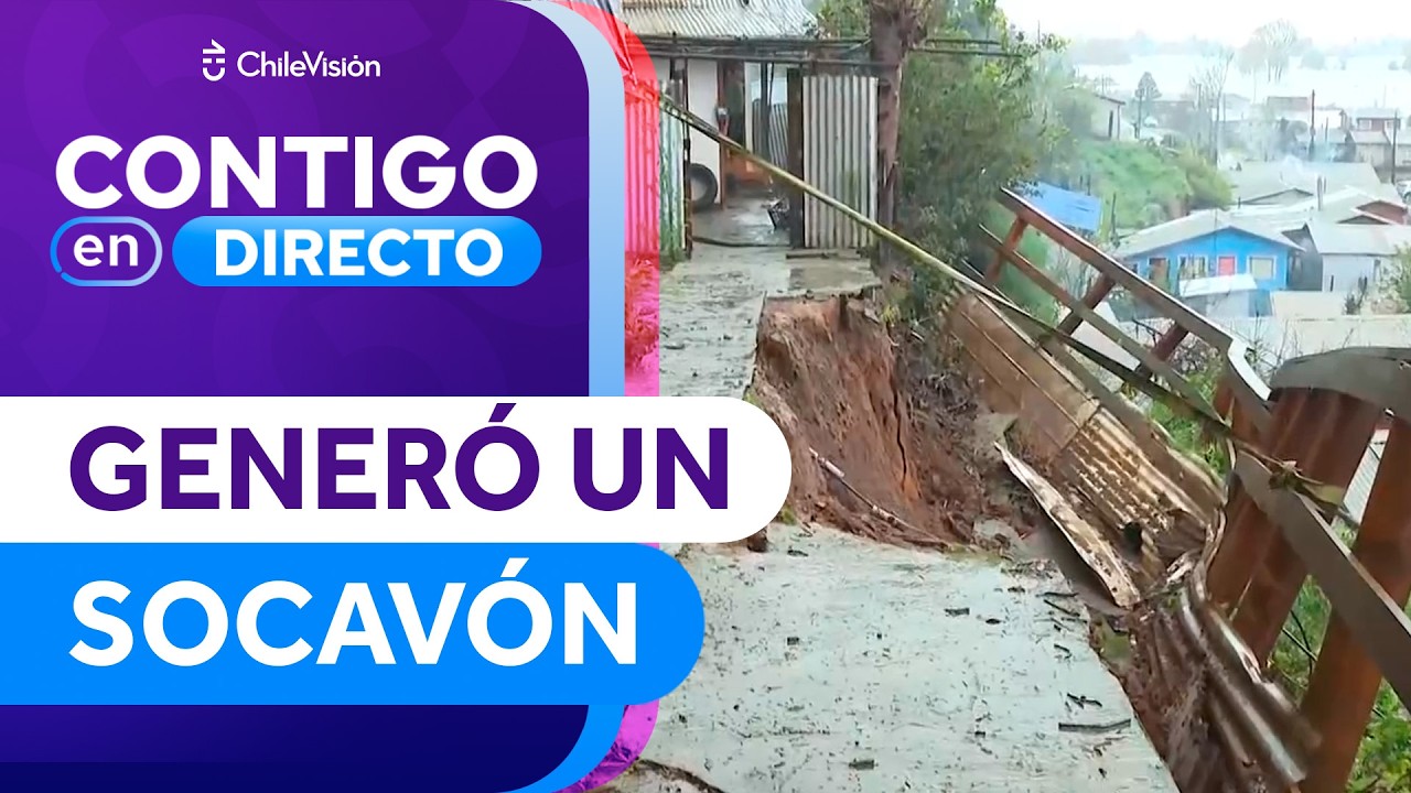 POR EL RÍO ATMOSFÉRICO: Deslizamiento de tierra amenaza casa en Arauco - Contigo en Directo