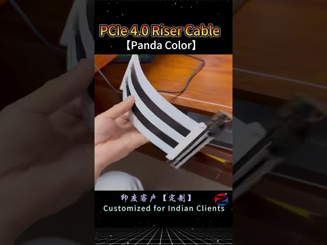 Vídeo relacionado con RongZy PCI-E 3.0 16X Riser Cable para Graphics,Tarjeta de Sonido/Grabación/Red/Expansión PCI-E 3.0 16X Cable de Extensión Doble ángulo Recto Cable Length 20cm