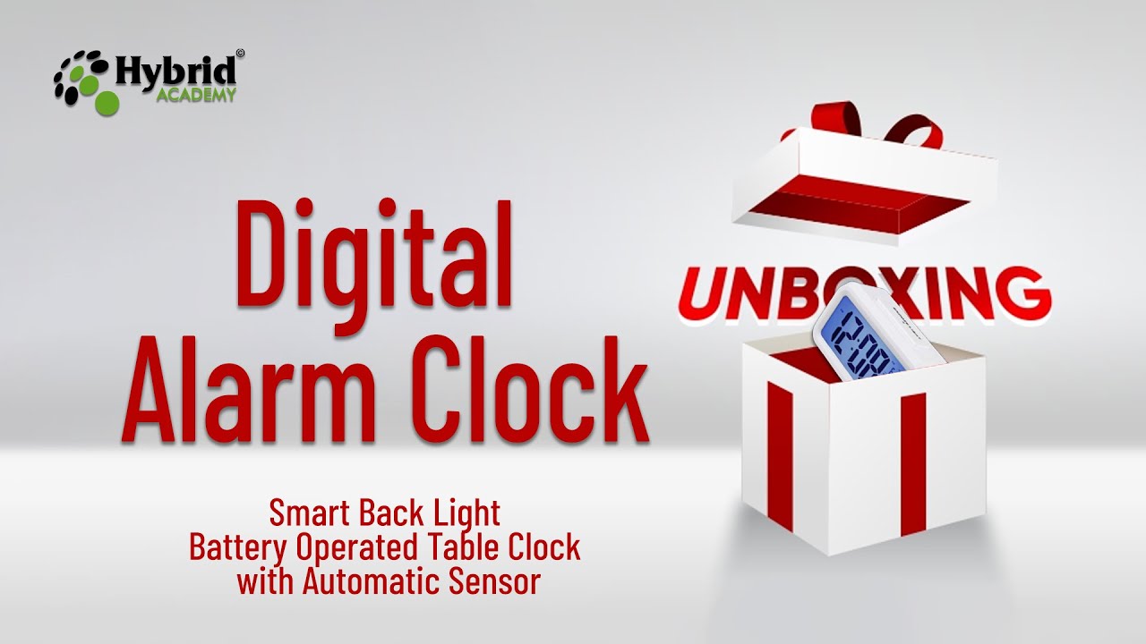 Unboxing Digital Alarm Clock with Back Light & Automatic Sensor #unboxing #digitalclock #alarm #subs