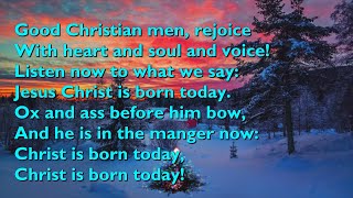 Good Christian Men, Rejoice (Tune: In Dulce Jubilo - 3vv) [with lyrics for congregations]