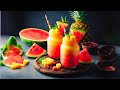 Making Refreshing and Nutritious Pineapple Watermelon Smoothie