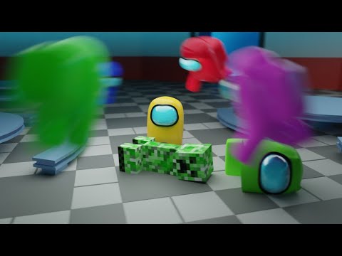 Creeper On Ship (Among Us 3d Animation)