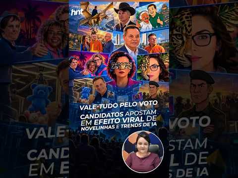 MINUTO HNT: Candidatos apostam em efeito viral de novelinhas e trends de IA