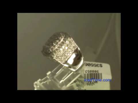 Joe Rodeo Men's 14K White Gold Diamond Ring 6.20ct - IcedTime.com