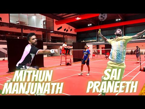 SAI PRANEETH vs MITHUN MANJUNATH || Short Rally - Selection Trails Asian Games 2023 || HYD