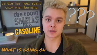 Help! my candle smells like gasoline | 🧪 Chemistry Major