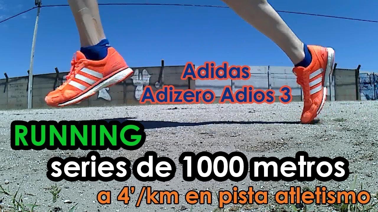 8 series de 1000 metros a 4'/km en pista de atletismo