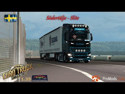 ETS2 1.35 I My Trucking Diary - Episode #202 I Södertälje to Slite I Promods 2.41, RoEx 2.2