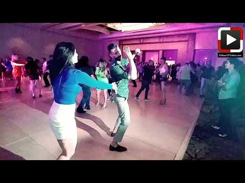 Panagiotis Aglamisis y Mahsh social dancing at BIG Salsa Festival