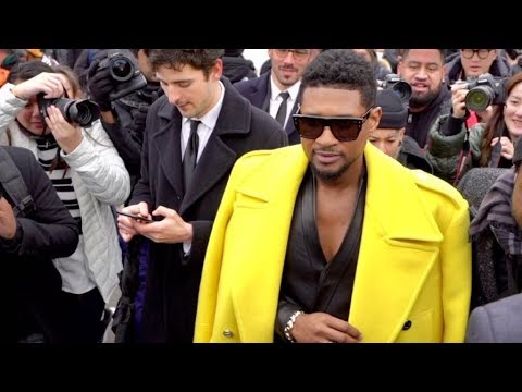 Usher, Jourdan Dunn and more at the Balmain Fashion Show in Paris