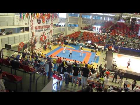 IFK 5th World Tournament Karate knockdown - Dominick Dombi VS Hossein Khalili