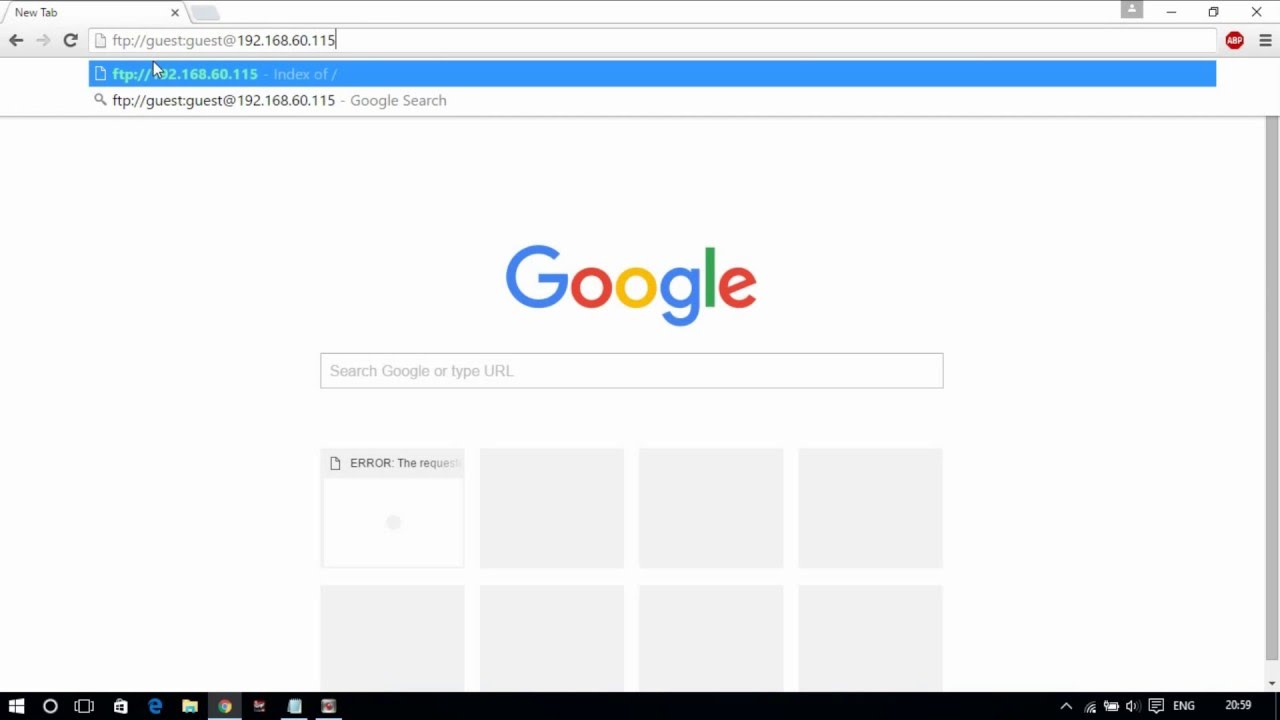 How to Access FTP Server | Using Google Chrome