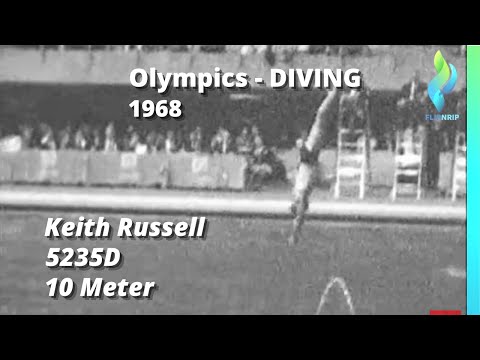 1968 Keith Russell 5235D USA Diving Men 10 Meter Olympics Games