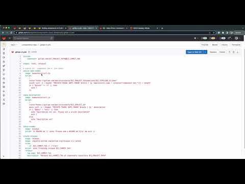 CI Components - development workflow