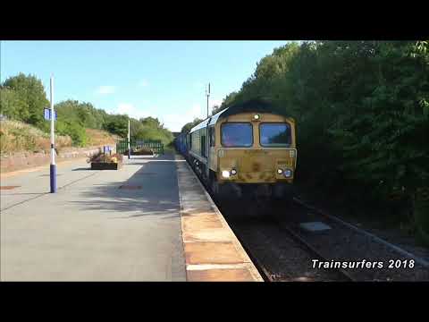 Freightliner Class 66 No. 66621 on 6F33 Bredbury - Runcorn F.L @ Denton Stn on 01.08.18 - HD