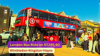 ☀️ A Sunny Saturday Safari: Wimbledon to Hayes Asda via 57, 285 & 90