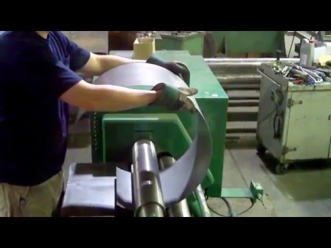 Rolling a steel cylinder