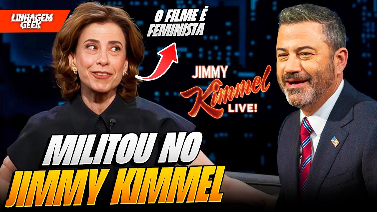 FILME FEMINISTA? FERNANDA TORRES MILITA NO JIMMY KIMMEL