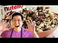 Making NUTELLA Covered POPCORN At Home