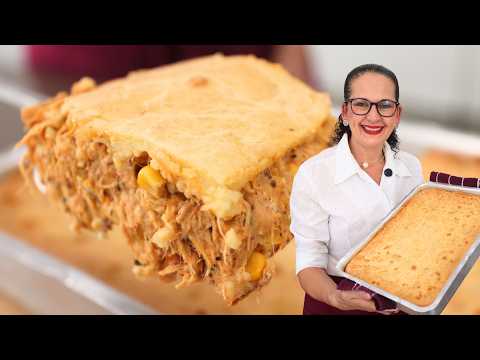 TORTA DE FRANGO CREMOSA DE LIQUIDIFICADOR! FÁCIL E RÁPIDA! - Isamara Amâncio