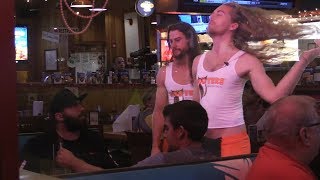 Pretending to be Hooters Employees