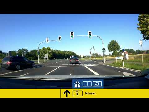 Bundesstraße 51: Glandorf - Münster
