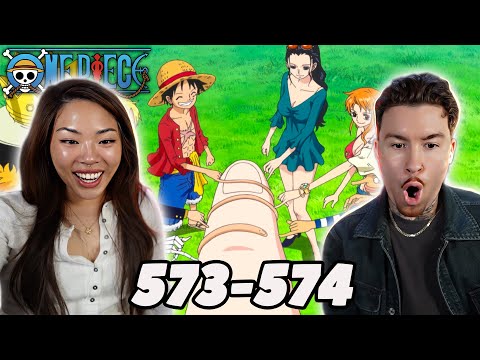 OFF TO THE NEW WORLD!!! | ONE PIECE Ep 573 & 574 REACTION