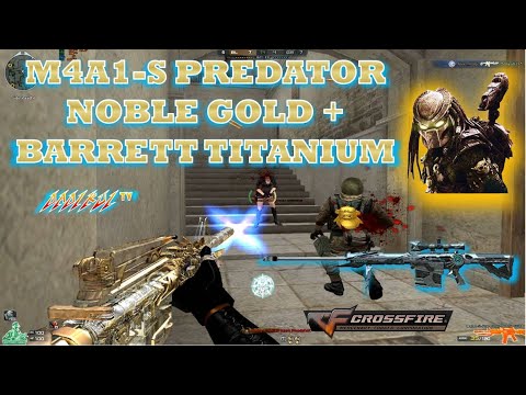 DM Black Widow M4A1-S Predator Noble Gold + Barrett Titanium Highlights! CrossFire Philippines!
