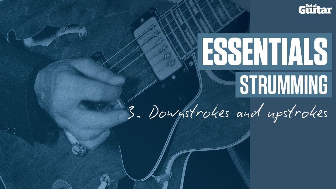 Essentials: Strumming -- Example 3 -- Downstrokes and upstrokes (TG216) - YouTube