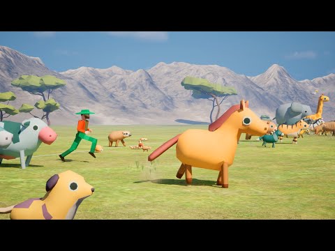 Animal Speed Comparison | Cartoon Animals