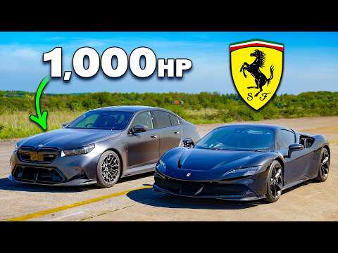 Can a NEW 1,000hp BMW M5 beat a Ferrari SF90?