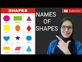 Names Of Shapes Shapes In English Shapes Names