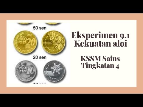 Eksperimen 9.1 | Kekuatan Aloi | KSSM Sains Tingkatan 4