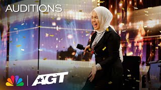 Putri Ariani reacts to her GOLDEN BUZZER Moment! | AGT 2023 thumbnail