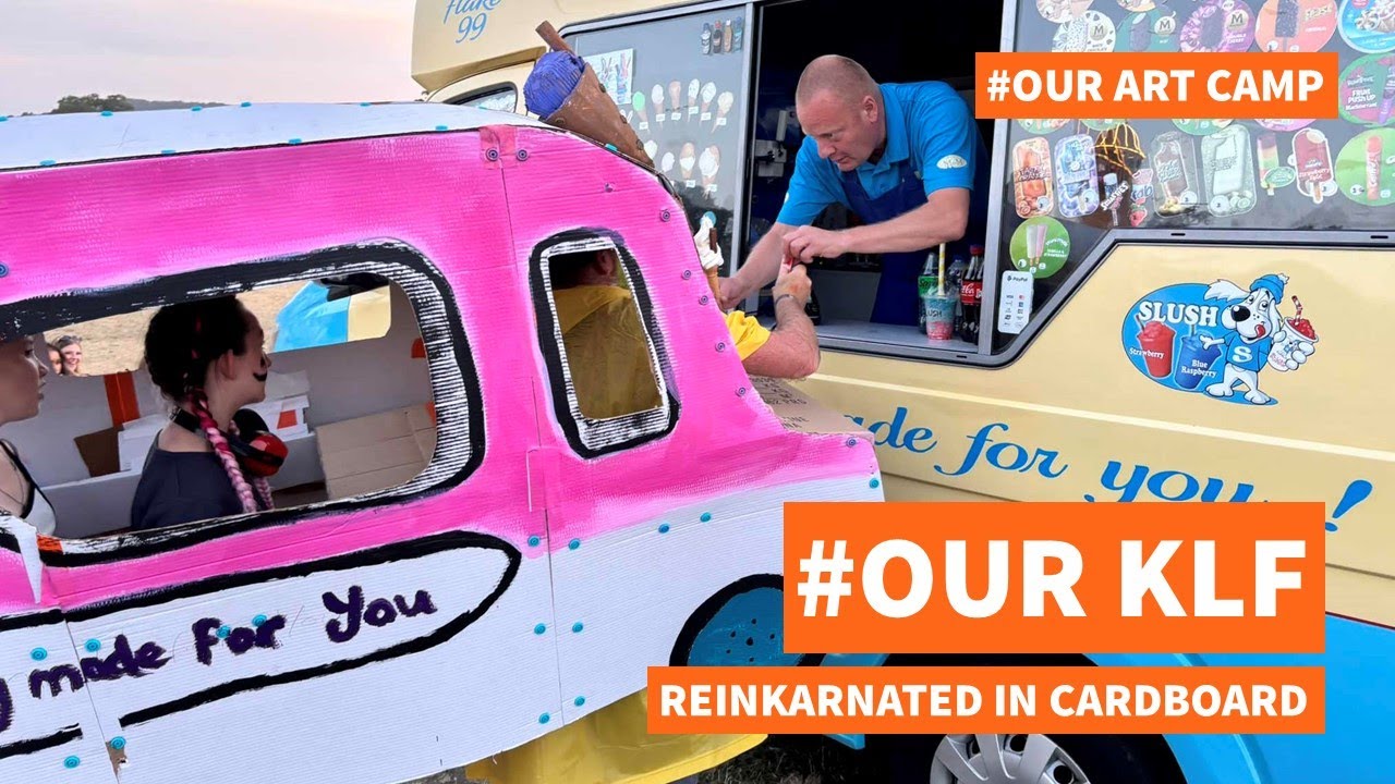 #OurKLF - reinkarnating one of the greatest works of art of all time, in kardboard to konnect kids with their art and kommunities with our schools