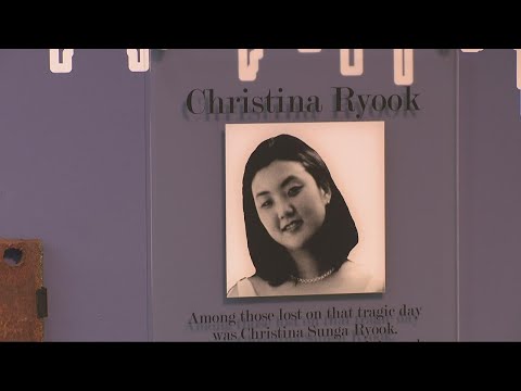 Remembering 9/11: Piece of steel from World Trade Center dedicated to Christina Ryook at Westlake Po