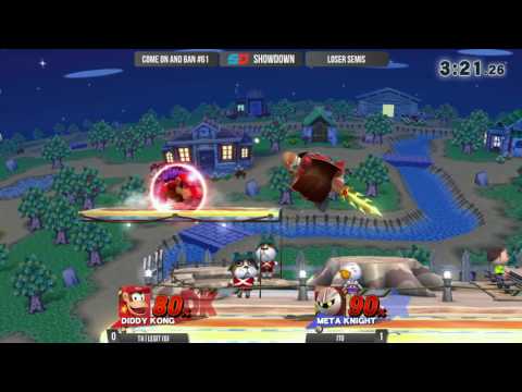 Come on and Ban #61 - Loser Semis: TA|Legit (Diddy Kong) vs Ito (Meta Knight)