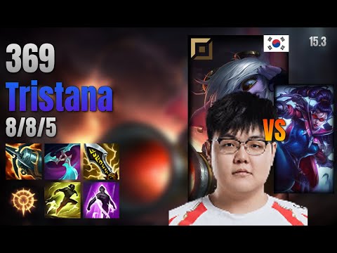 369 Top Tristana vs Vayne lol KR solo rank Full Game 15.3 | 369 트리스타나 vs 베인