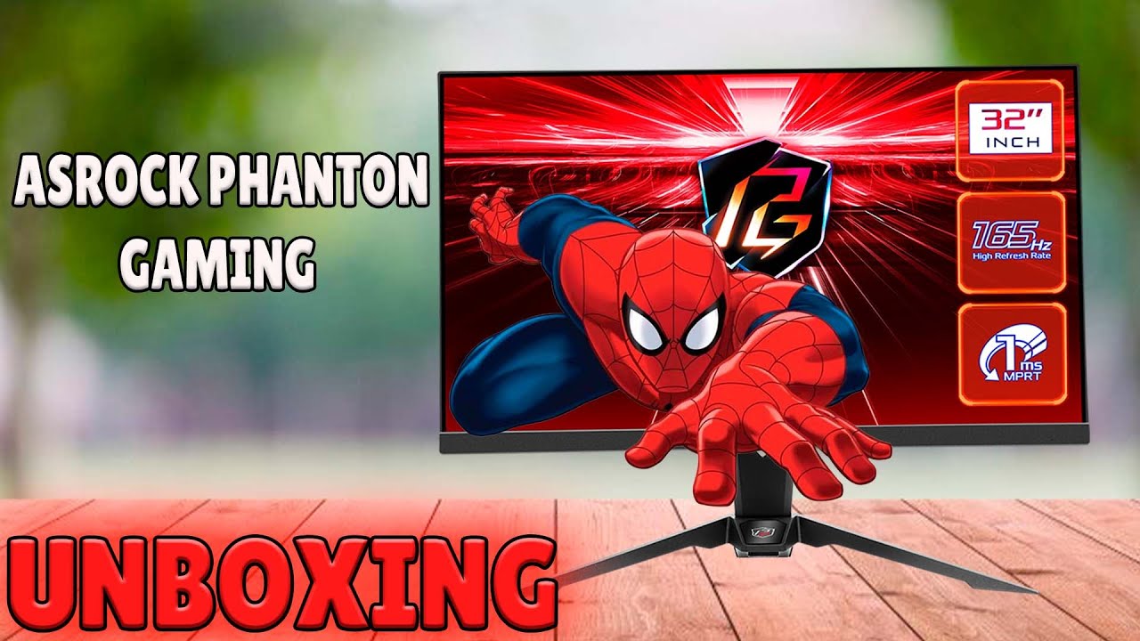 Unboxing monitor Asrock Phantom gaming QHD 32 - PG32QF2B