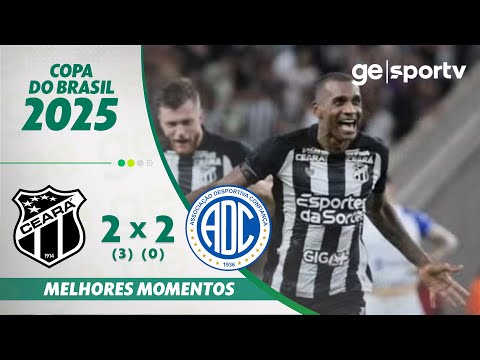 Gols e lances de Ceará x Confiança-SE
