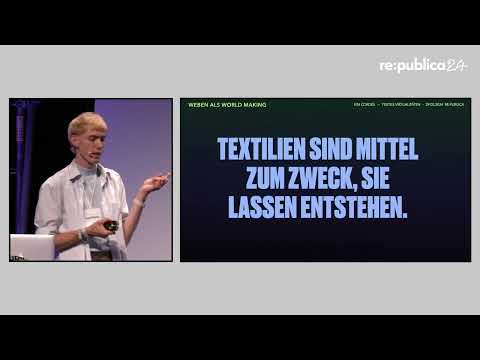 re:publica 2024: kim cordes - Textile Virtualitäten
