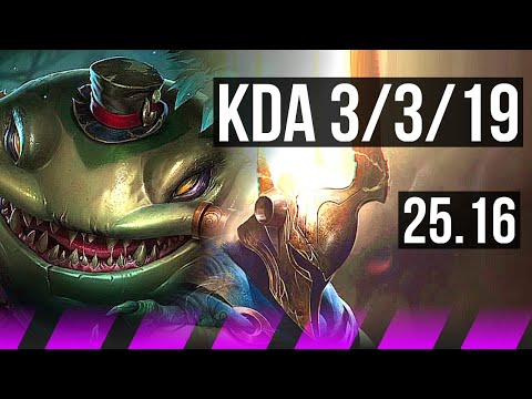 TAHM KENCH & Vladimir vs PANTHEON & Tristana (SUP) | 3/3/19, 500+ games | NA Challenger | 25.16